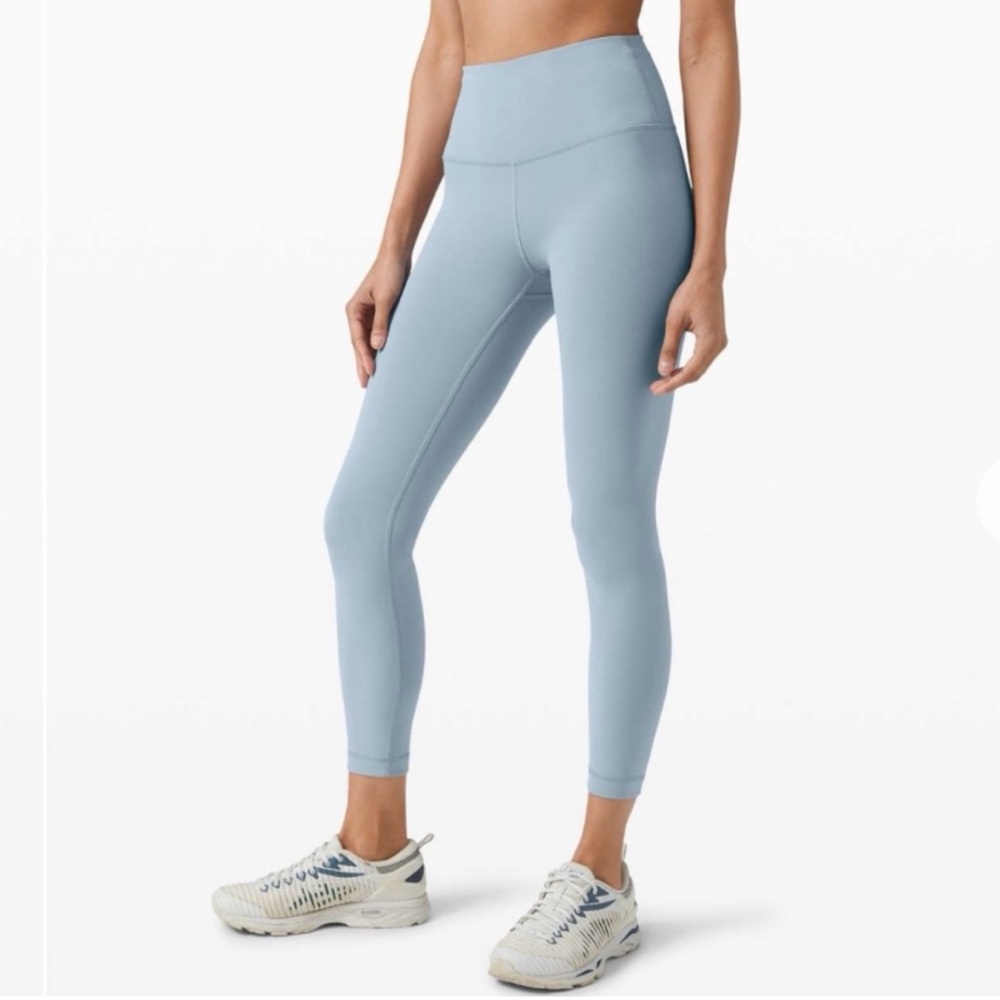Lululemon Women’s 4 Wunder‎ Train Tights High Rise 23” Chambray Blue $98.00